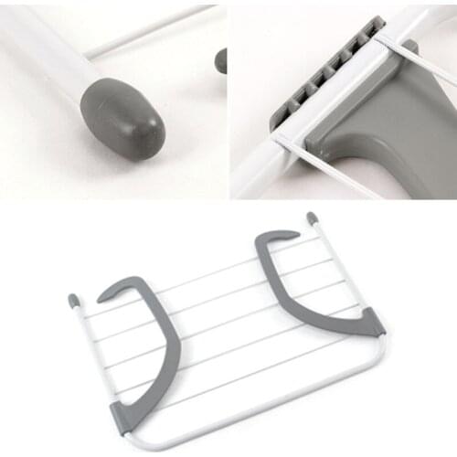 Multifunctional Collapsible Windproof Foldable Clothes Hanger Drying Rack Socks 85DA