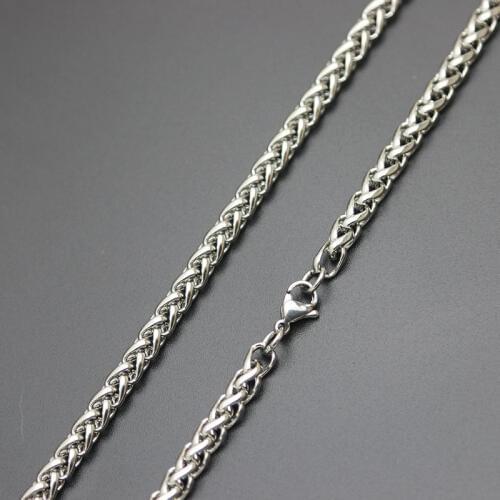 Amya Fashion Silver Chain 316L Stainless Steel Lanterns Necklace Chain For women men locket pendant