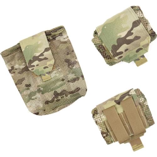 Multicam Pouch Tactical Molle EDC Foldable Magazine Mesh Bag Army Airsoft Gear Storage Pouch Ammo Mag Pouches
