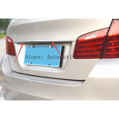 Stainless Steel Rear Door Trunk Lid Cover Trim Sticker For BMW 5 series f10 520i 523li 525li 2010-2017 Car Accessories