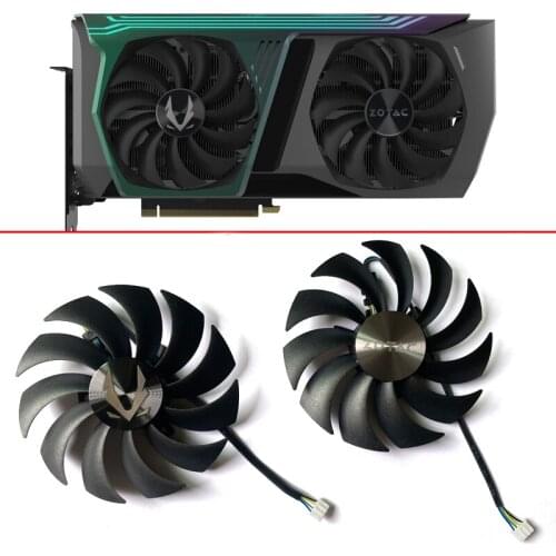 Original 100mm CF1010U12S GAA8S2U 4PIN RTX 3070 GOU FAN For ZOTAC GAMING GeForce RTX 3070 AMP HOLO Dual Graphic Video Card Fans