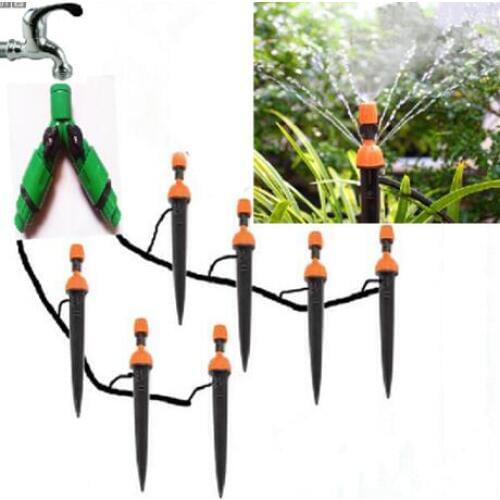 20m dripper irrigation hose set with 20pcs high quality adjustable sprinkler