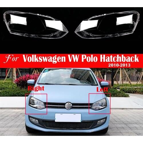 Car Front Headlamp Lens Replacement Auto Shell Cover For Volkswagen VW Polo Hatchback 2010 2011 2012 2013 Lampshade Lampcover