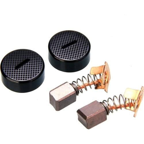 1 Pair Carbon Brushes Replacement Hand Tool for BGA450 BGA452 DGA452 GA400 BGA402 Electric Motor With Carbon Brush Caps