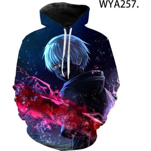 Tokyo Ghoul 3D Printed Hoodies Streetwear New Fashion Casual Men Women Children Streetwear Hooded Pullover Casual Tops