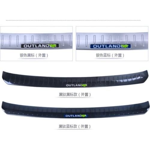 High quality Car styling Stainless Steel Inner Rear Bumper Protector Sill Trunk Tread Plate Trim For Mitsubishi Outlander 2016