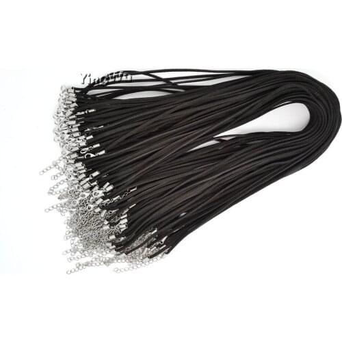 Yingwu Suede Cord String Necklace Velvet Cord Silver Hooks Necklaces For Women Gift Wedding Jewelry Wholesale Lot 10pcs