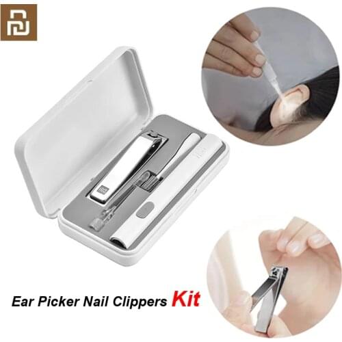 Youpin HUOHOU Portable Ear Picker Nail Clippers Kit In-Ear Cleaning Endoscope Tool Set with LED Light Storage Box USB Charging