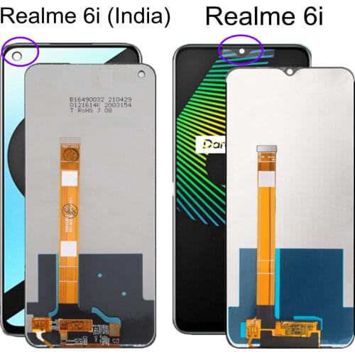 6.5 inch For Oppo Realme 6i RMX2040 LCD Display Touch Panel Glass Screen Digitizer Assembly For Realme C3 LCD Display