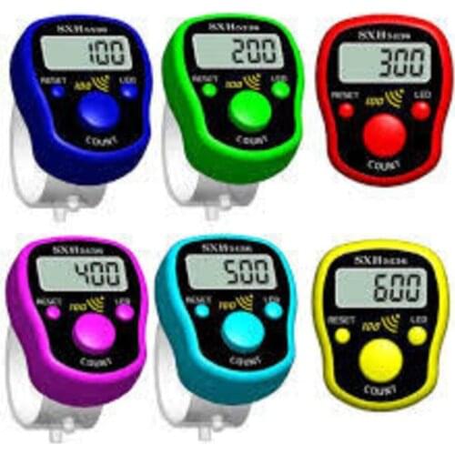 Voice Luminous Zikirmatik Digital Ring All In 100 Alarm