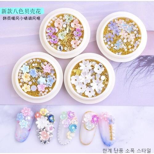 1 Box 3D Nail Art Decoration DIY Nail Decorating Accessories Metal Mixed Shapes Geometry Golden DIY Nail Art Tools,HJJHHJ