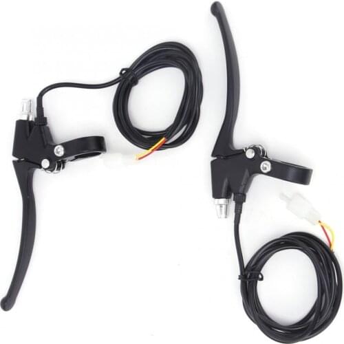 1 Pair Universal Aluminium Alloy Electric Bicycle E-bike Handle Brake Lever Right Left Accessory Cycling Handle Brake Bike Parts