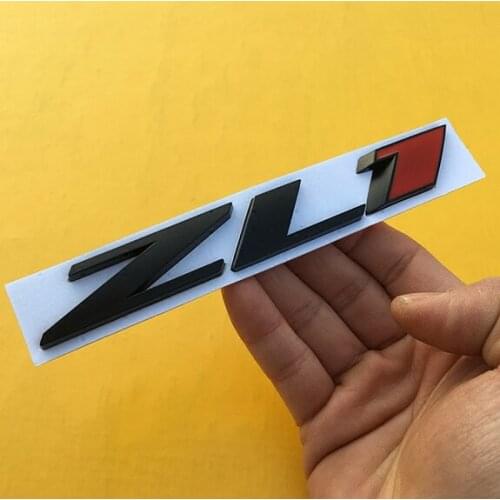 3D Black Red Auto Car Stickers Metal ZL1 Badge Emblem Decals Motorbike Car Accessories