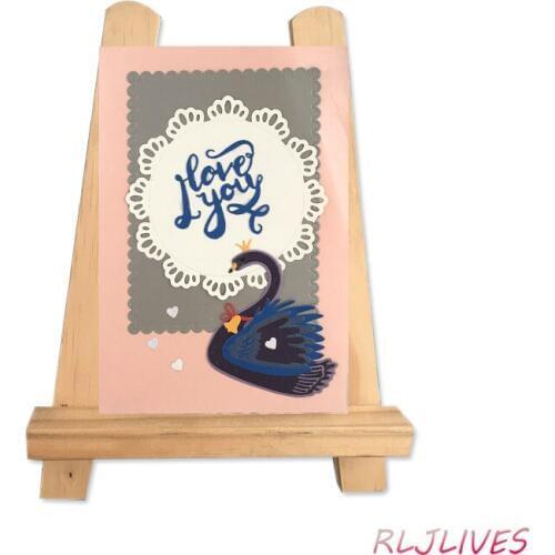 3D Swan Metal Cutting Dies Stencils for DIY Scrapbooking Stamp/photo album Decorative Embossing DIY Paper Cards