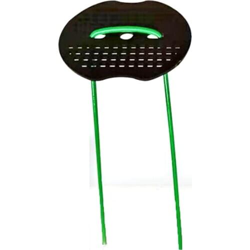 50pcs/lot 3.5*15cm Green Spray U Shape Galvanized Steel Garden Stakes Staple Securing Pegs with Black Ground Nail Gasket