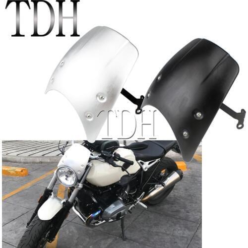 Aluminum Windscreen Flyscreen for BMW R NINE T Headlight Fairing Classic Windshield Deflector Spoiler Protection 2014-2019
