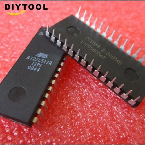 AT27C512R-12PI AT IC OTP 512K BIT 120NS 28-DIP NEW GOOD