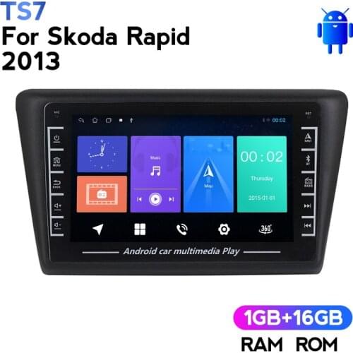 Car Multimedia Player Car GPS Navigator Car Radio Cassette Car Audio Car Video Player Car Media For C-Skoda Rapid 2013