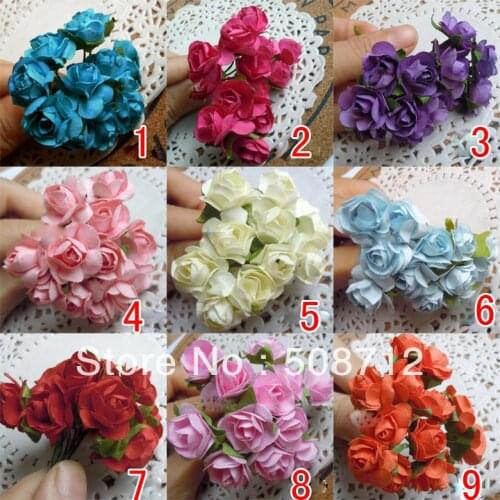 Free shippin!!!15mm 240pcs/lot Mixed Color Can Choose Rose Mini Flower Stuffing/ filler For Glass Cover Vials Pendant