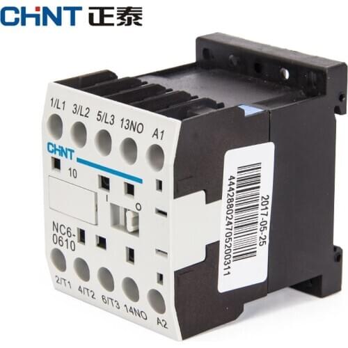 CHNT CHINT AC contactor NC6-0910 NC6-0901 NC6-0610 NC6-0601 24V 220V Switch