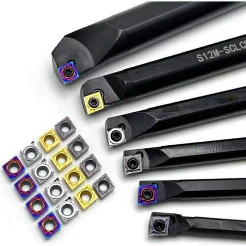 S12K-SCLCR06 S06K S07K S08K S10K S12M 95 degree turning tool holder boring bar +10PCS CCMT060204 carbide tool CCMT060204 VP15TF