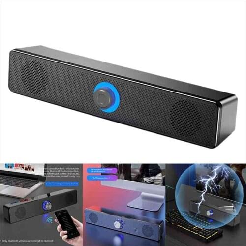 Home Theater HIFI Portable Speakers Stereo Bass Sound Bar USB Subwoofer Work for Computer TV Phone