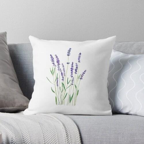 Purple Lavender Polyester Decor Pillow Case Home Cushion Cover 45*45cm