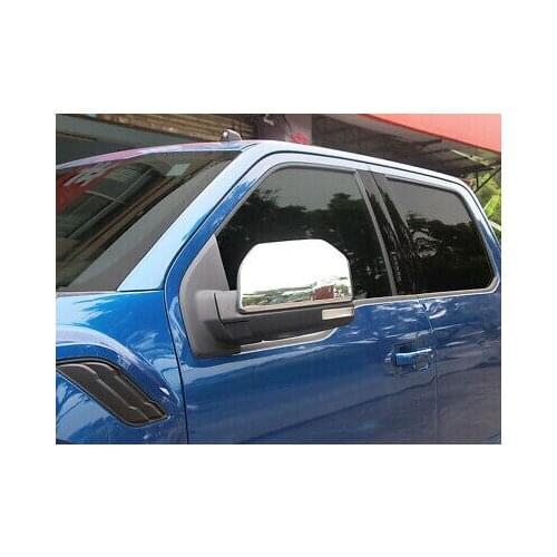 ABS Chrome Rearview Side Mirror Cover Trim 2pcs for Ford F150 F-150 2015 - 2019