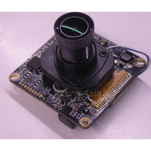 IPC (960P@23FPS) 1/3" CMOS H81 image sensor + Hi3518E-V200 CCTV IP camera module board with 2MP 3.6mm LEN + IRC + LAN cable