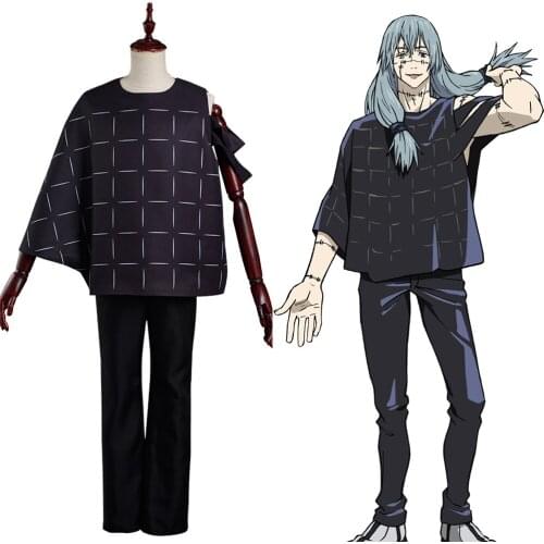 Jujutsu cos Kaisen Mahito Cosplay Costume Pants Top Outfits Halloween Carnival Suit