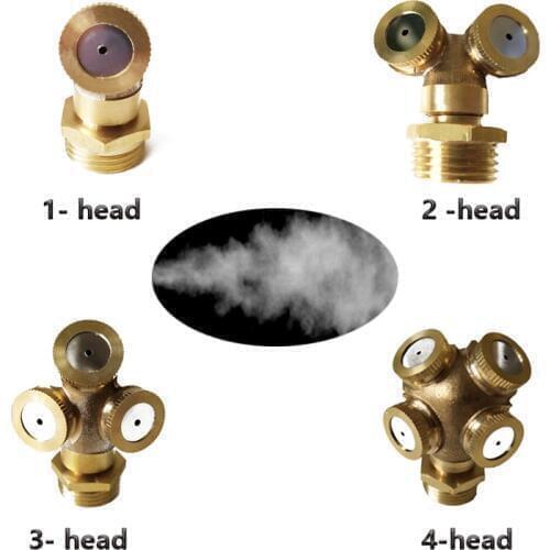 Garden Watering Brass Spray Misting Nozzle 1/2 '' Garden Sprinklers Water Connector