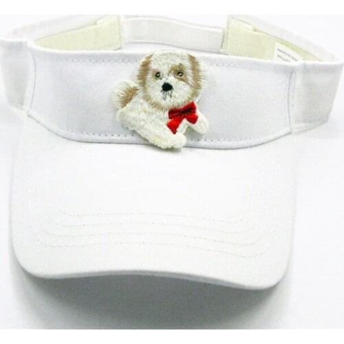LDSLYJR Curly Bichon embroidery Visors Baseball Cap Adjustable Snapback cap for men and women 270