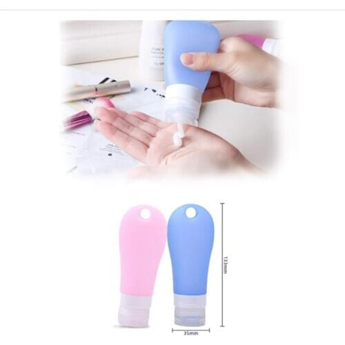Hot Portable Silicone Travel Bottle Lotion Shampoo Cosmetic 38ml 60ml 90ml Empty Mini Container Refillable Bottles Tool U3