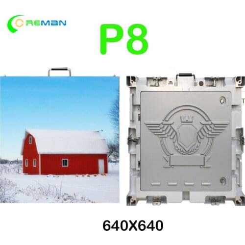 Led display panel outdoor P8 led manufacture outdoor full color video cabinet 640X640mm led tile