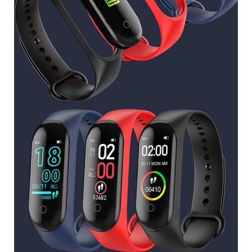 New Smart Wristband Smart Activity Tracker M4 Smart Tracker Bracelet Smart Band 4 Heart Rate Fitness Smart Watch for Men Women