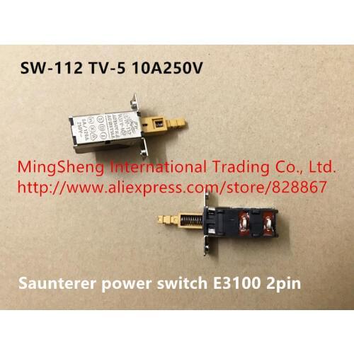 Original new 100% SW-112 TV-5 10A250V saunterer power switch E3100 2pin