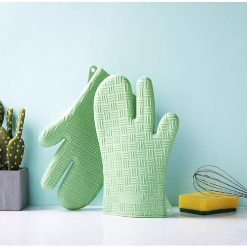 Youpin Anti-scalding Gloves Silicone Kitchen Non Slip Silicone Temperature Resistant Thickened Microwave Gloves Non-toxic