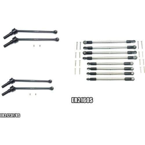 Front/Rear CVD Shaft +Stainless Steel Adjustable Tie Rod for TRAXXAS E-REVO 2.0 86086-4