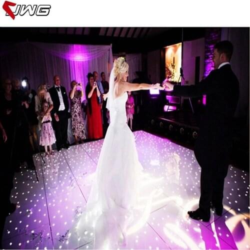 2ft*2ft Surface Durable White Or Black Led Starlit Dance Floor