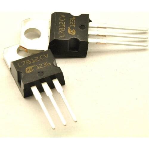 10pcs L7812CV L7812 TO-220 Voltage Regulator IC + 12V 1.5A - ST
