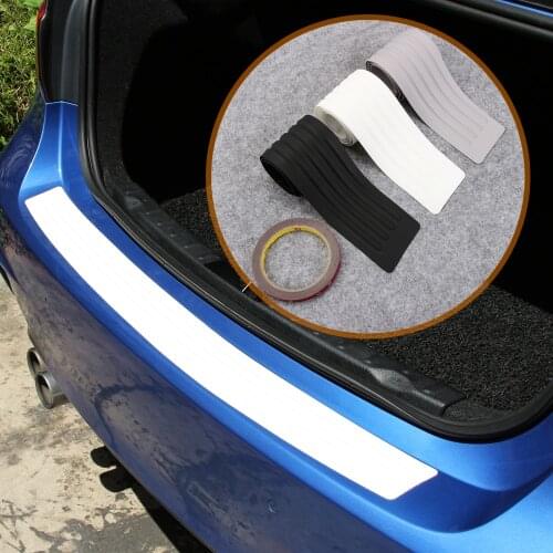 For Citroen C3 C4 C5 DS4 Picasso Jumper Nemo C-Quatre Rubber Rear Guard Bumper Protect Trim Cover Sill Mat Pad Car Styling