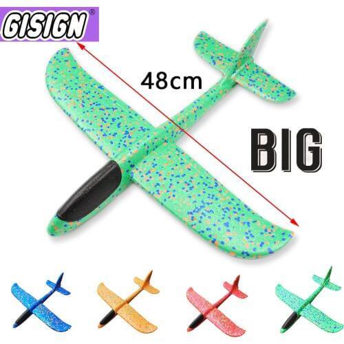 48CM Aircraft Plane Foam Glider Hand Throw Airplane Glider Toy Planes EPP Outdoor Kids Toys for Children Boys Gift