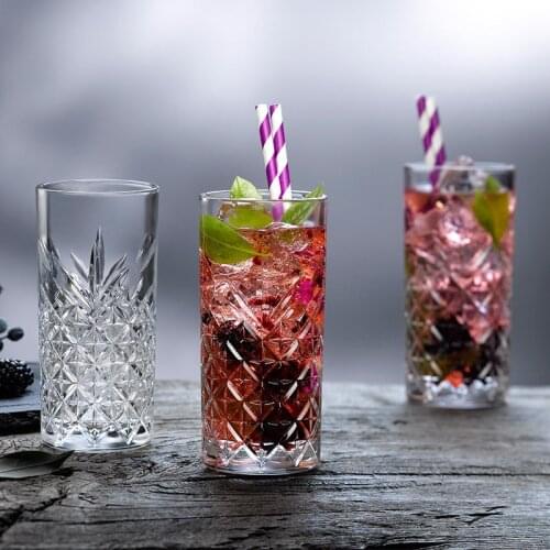 Cup Glass Tall Mojito Cup Creative Personality Cocktail Cup Long Island Iced Tea Cup Colin Cup Hypo Cup
