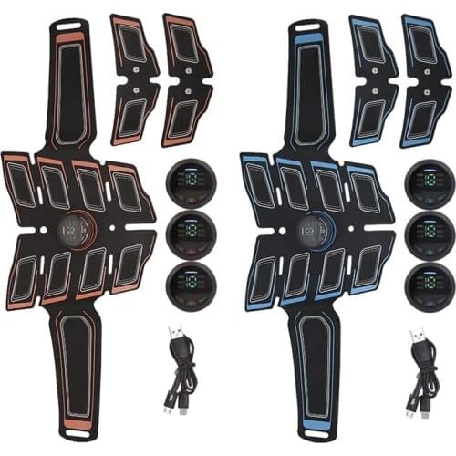 Abs Stimulating Belt Muscle Toner Abdominal Toning Belt for Body Electrical Muscle Abs Stimulator At Home Office