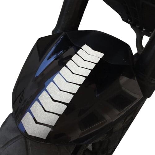 Arrow Design Reflective Gray 3mudguard Helmet Sticker CinarExtreme