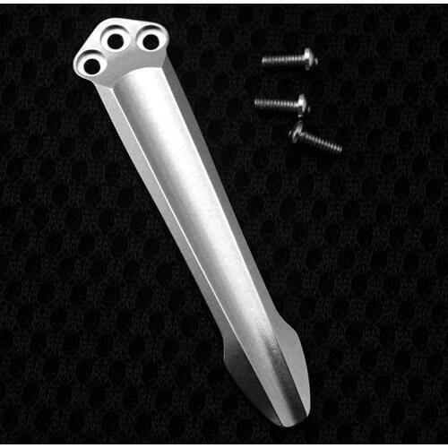 CNC Custom Made Titanium Pocket Clip Made For Benchmade Knives 3 Holes Pocket Clips & Folding Knife Parts Make Accessories