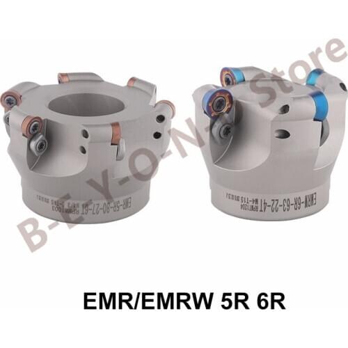 BEYOND EMR5R EMRW6R EMRW EMR 5R 6R Round Nose Milling Cutter EMRW5R Face Milling Plate CNC Lathe Cutter