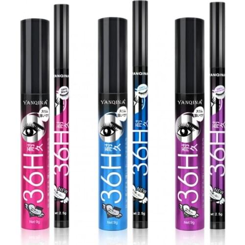 Mascara Eyeliner Pen Set Long Curling Waterproof Sweat-proof Non-smudge Eyeliner Mascara