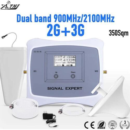 Specially for Russia 2G+3G mobile signal amplifier MegaFon Vodafone MTS Orange cellualr signal amplifier LCD signal booster kit