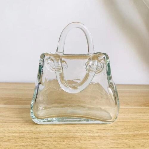 Bag Vases кашпо для цветов For Hand Made Bubble Modern Style Glass Transparent Vase Home Decor Ornaments Living Room Flower Pot